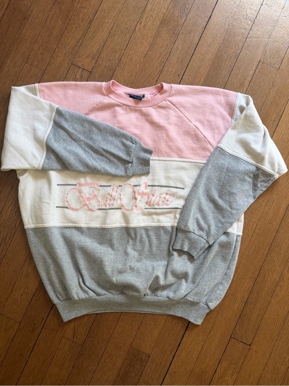 VTG 90s Ball State Colorblock Crewneck Jansport Sweatshirt